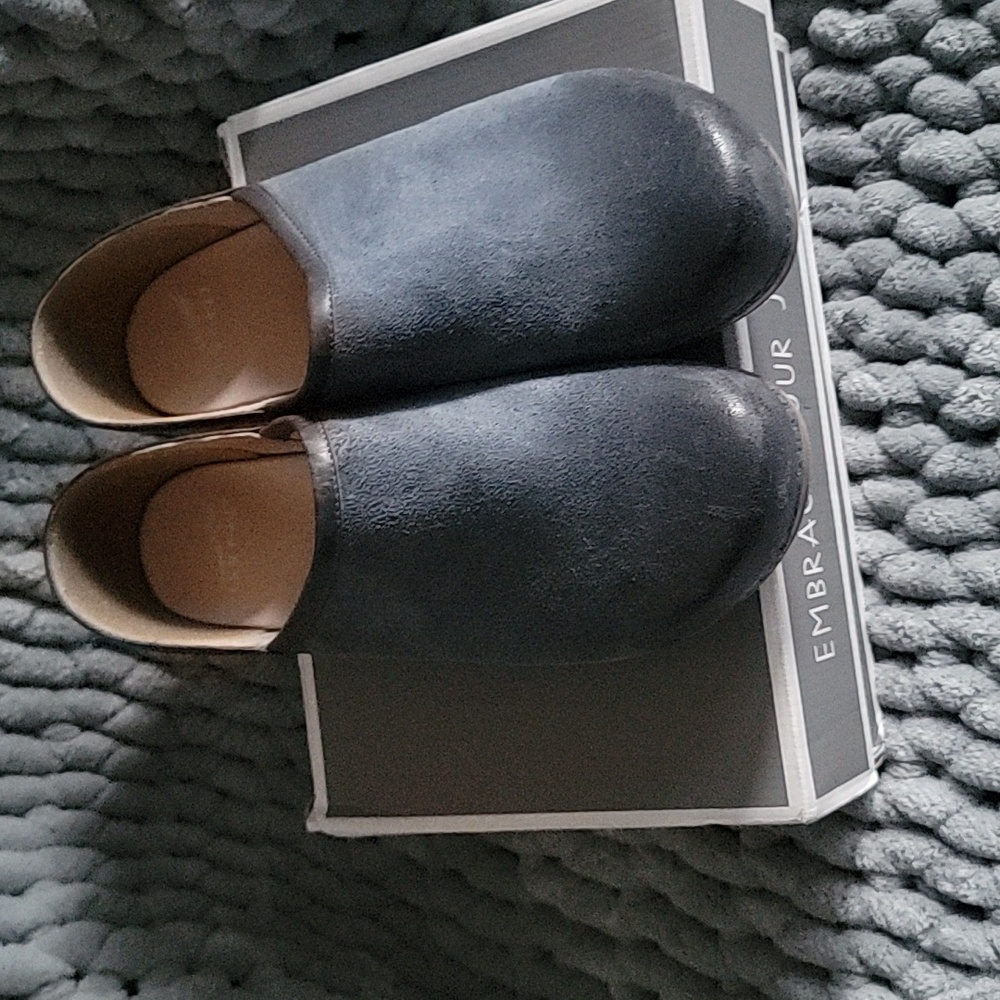 Dansko Brenna Slip-On Clogs for Women Size 41 (10.5-11) Navy Blue Professional